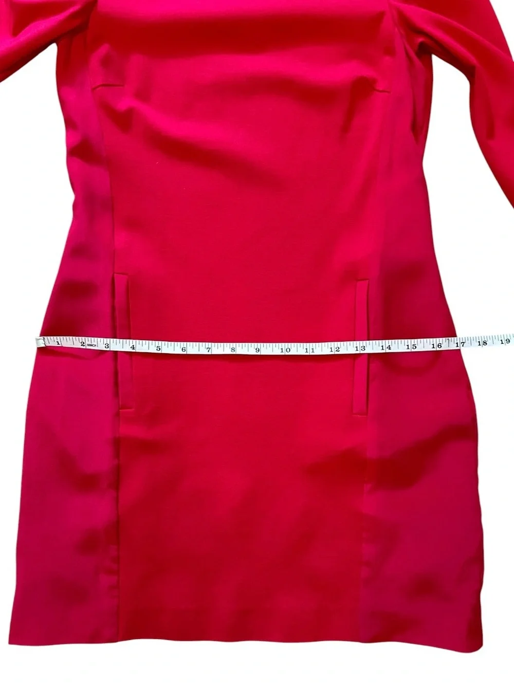 Ted Baker Red Long Sleeve Sheath Dress